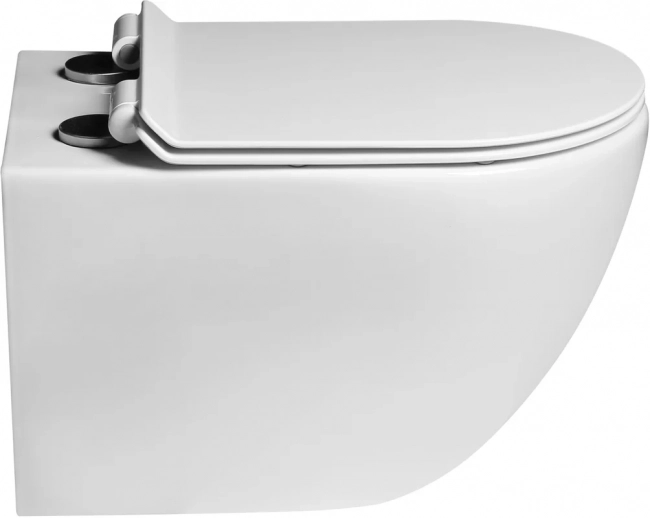 Унитаз подвесной SantiLine SL-5002 безободковый, с микролифтом