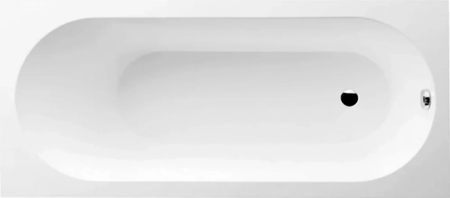 Квариловая ванна Villeroy & Boch Oberon UBQ170OBE2V-01 170x75 см, встраиваемая, цвет альпийский белый, на ножках