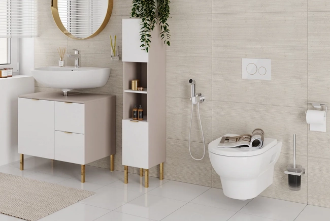 Гигиенический душ Hansgrohe Bidette S 1jet 29232000, со смесителем, с внутренней частью, хром