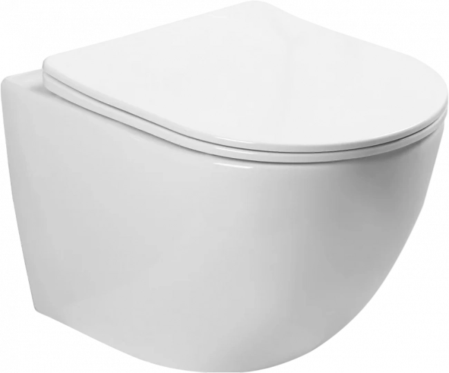 Унитаз подвесной SantiLine SL-5005 безободковый, с микролифтом Унитаз подвесной SantiLine SL-5005 безободковый, с микролифтом
