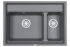 Кухонная мойка Granula KS-7302, АЛЮМИНИУМ, кварц