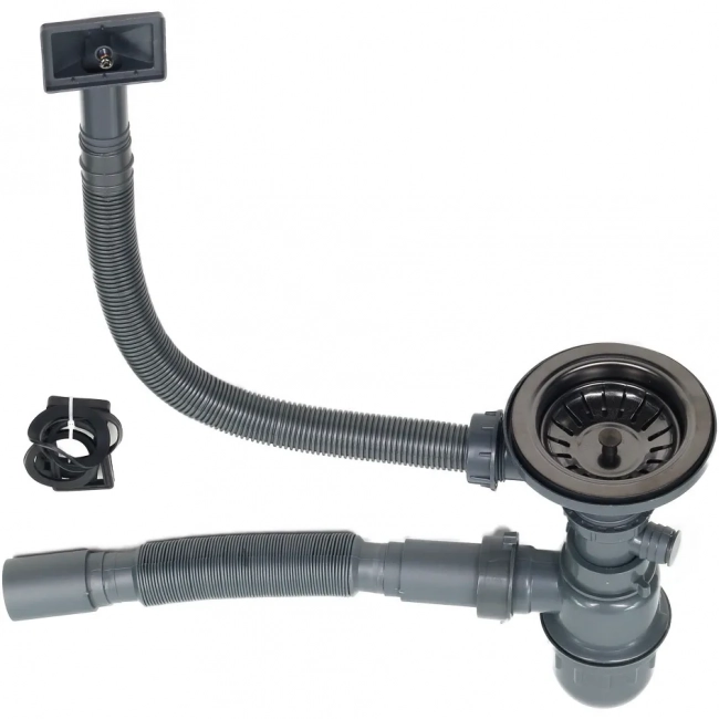Мойка нержавейка Melana MLN- D5050HB  (графит) 50х50 см