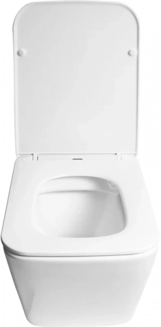Унитаз подвесной SantiLine SL-5007 безободковый, с микролифтом