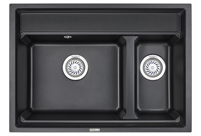 Кухонная мойка Granula KS-7302, ЧЁРНЫЙ, кварц