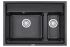 Кухонная мойка Granula KS-7302, ЧЁРНЫЙ, кварц