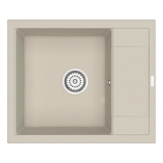 Мойка кухонная Point Римо 60 PN3010BG, светло-бежевый Мойка кухонная Point Римо 60 PN3010BG, светло-бежевый