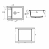 Мойка кухонная Point Римо 60 PN3010BG, светло-бежевый Мойка кухонная Point Римо 60 PN3010BG, светло-бежевый