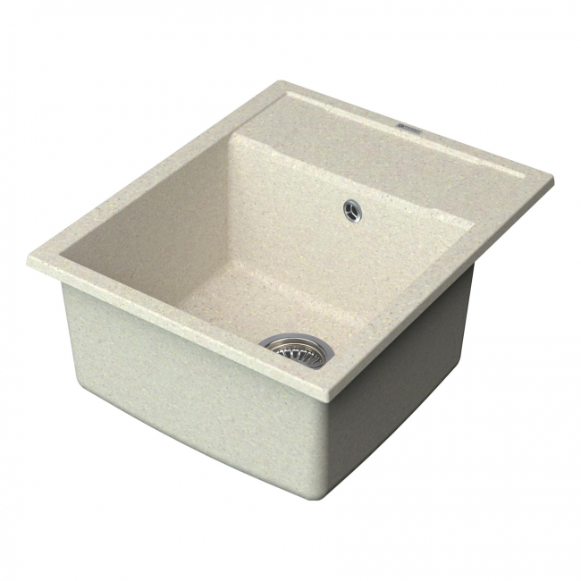 Мойка кухонная Point Римо 60 PN3010BG, светло-бежевый Мойка кухонная Point Римо 60 PN3010BG, светло-бежевый