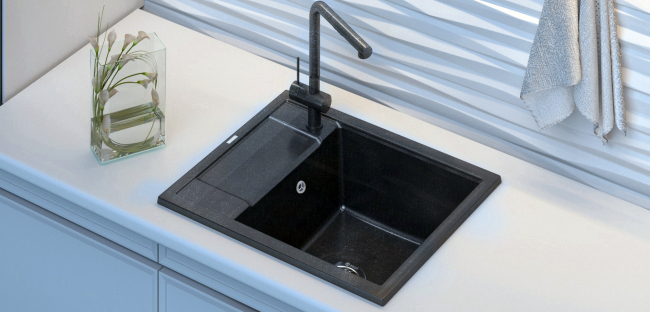 Мойка кухонная Point Римо 60 PN3010BG, светло-бежевый Мойка кухонная Point Римо 60 PN3010BG, светло-бежевый