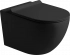 Унитаз подвесной SantiLine SL-5002MB безободковый, матовый чёрный (сиденье микролифт)