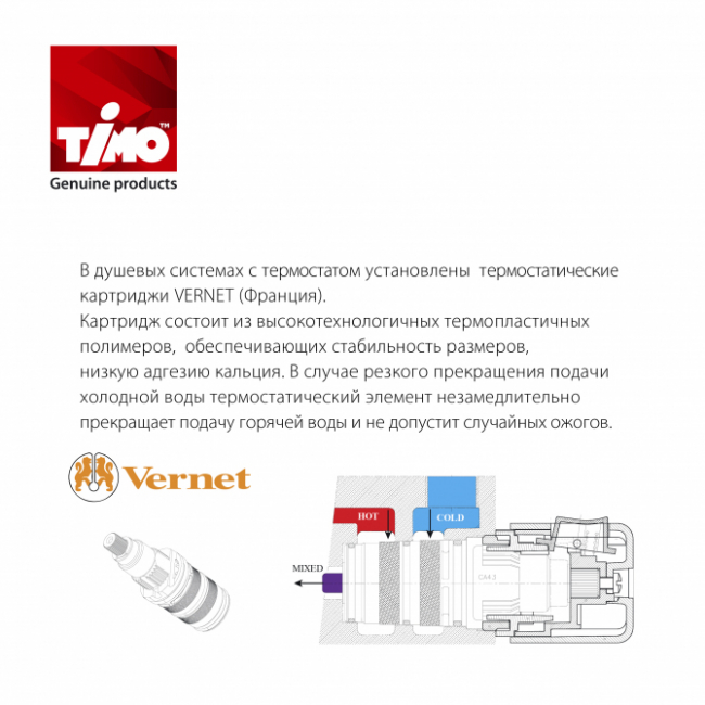 Душевая система встроенная с термостатом Timo Saona SX-2359/00SM Хром