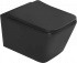Унитаз подвесной SantiLine  SL-5004MB безободковый, чёрный матовый (сиденье микролифт)
