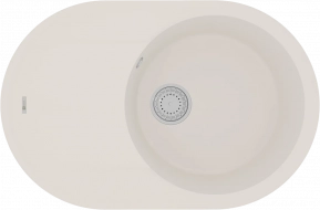 Мойка кухонная Lemark Lacha 760 (9910058) врезная овальная с крылом, жасмин
