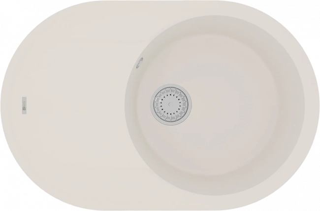 Мойка кухонная Lemark Lacha 760 (9910058) врезная овальная с крылом, жасмин Мойка кухонная Lemark Lacha 760 (9910058) врезная овальная с крылом, жасмин