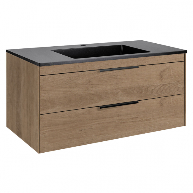 База под раковину Vincea Chiara 2D 1000 VMC-2C2100NO подвесная, 2 выкатных ящика soft-close, натуральный дуб База под раковину Vincea Chiara 2D 1000 VMC-2C2100NO подвесная, 2 выкатных ящика soft-close, натуральный дуб