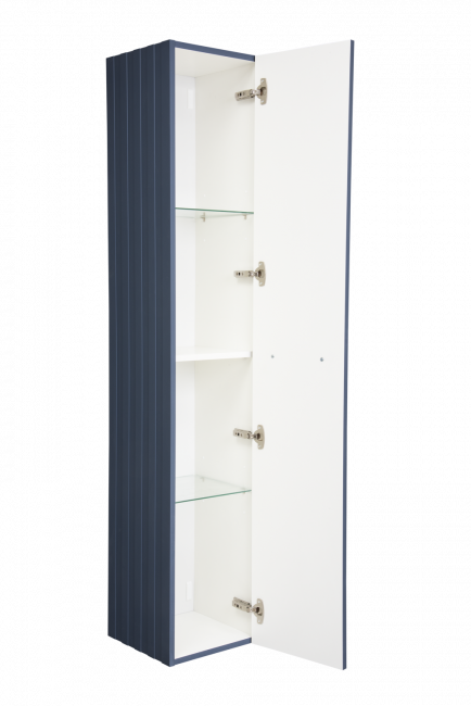 Шкаф-пенал La Fenice Cubo Blu grigio 30 см, синий матовый Шкаф-пенал La Fenice Cubo Blu grigio 30 см, синий матовый
