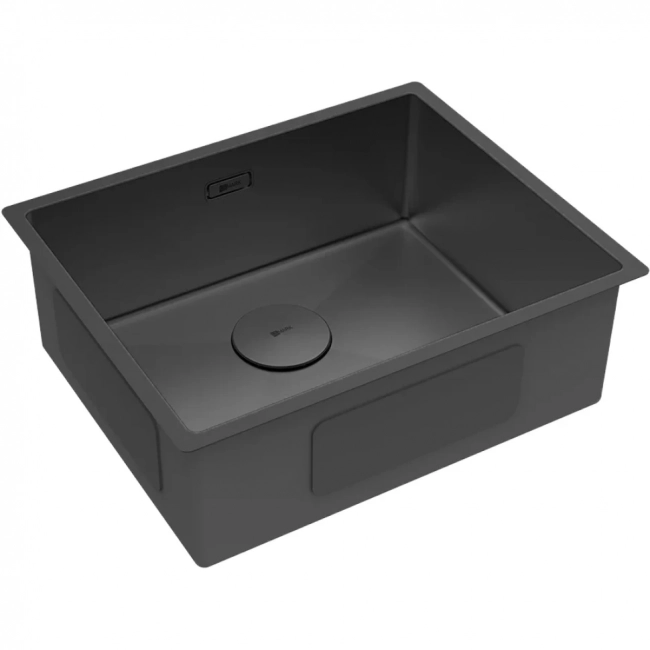 Кухонная мойка Lemark Olanga 540 (9932128) прямоугольная (54x44) из нержавеющей стали, черный матовый