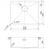 Кухонная мойка Lemark Olanga 540 (9932128) прямоугольная (54x44) из нержавеющей стали, черный матовый