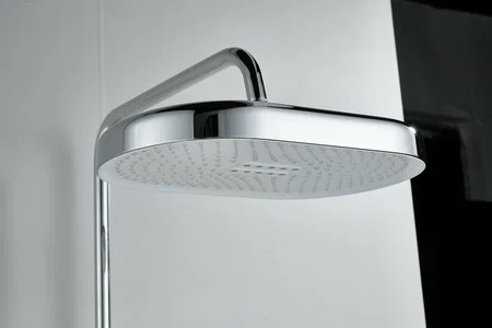  Душевая система ESKO ST350 со смесителем, полкой и тропическим душем, хром