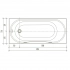 Ванна акриловая Wesnaart Eurolux Oliva E1017075026 170х75см (220л) 5,5мм, белый Ванна акриловая Wesnaart Eurolux Oliva E1017075026 170х75см (220л) 5,5мм, белый