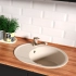Мойка кухонная Lemark Lacha 620 (9910050) врезная овальная с крылом, бежевая Мойка кухонная Lemark Lacha 620 (9910050) врезная овальная с крылом, бежевая
