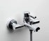 Смеситель для ванны с душем Wasserkraft Main 4101 с коротким изливом, хром