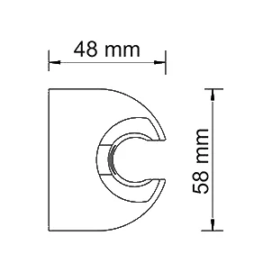Смеситель для ванны с душем Wasserkraft Main 4101 с коротким изливом, хром