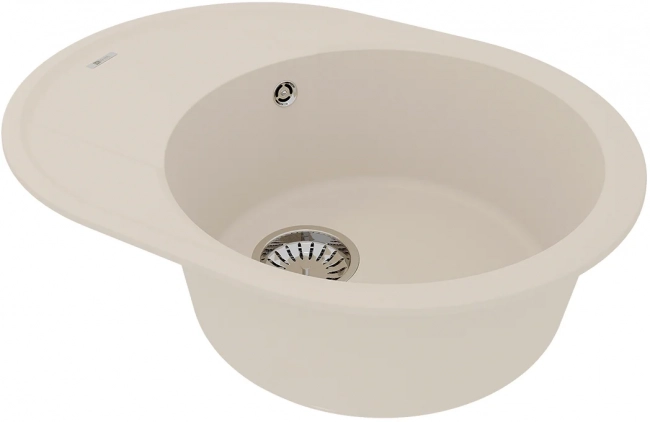 Мойка кухонная Lemark Lacha 620 (9910054) врезная овальная с крылом, шампань Мойка кухонная Lemark Lacha 620 (9910054) врезная овальная с крылом, шампань