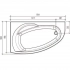  Ванна акриловая Wesnaart Eurolux Bagi E2017010009R 170x100см (Новинка) New, белый 