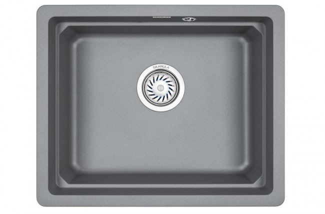 Кухонная мойка Granula KS-5501U, АЛЮМИНИУМ, кварц