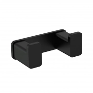 Крючок AQUAme Tivoli AQM7302MB настенный, двойной, черный матовый Крючок AQUAme Tivoli AQM7302MB настенный, двойной, черный матовый