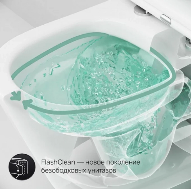 Комплект AM.PM Sense IS70138.741701 FlashClean с сиденьем микролифт, кнопка смыва,черная матовая