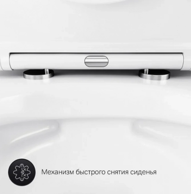Комплект AM.PM Sense IS70138.741701 FlashClean с сиденьем микролифт, кнопка смыва,черная матовая