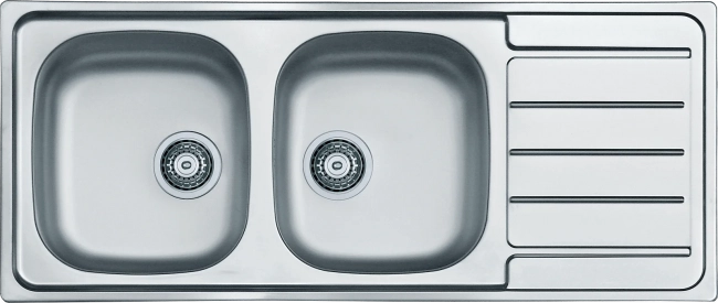 Мойка для кухни Alveus Line 100 NAT 1160х500х150, с сифоном, нержавеющая сталь Мойка для кухни Alveus Line 100 NAT 1160х500х150, с сифоном, нержавеющая сталь