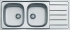 Мойка для кухни Alveus Line 100 NAT 1160х500х150, с сифоном, нержавеющая сталь Мойка для кухни Alveus Line 100 NAT 1160х500х150, с сифоном, нержавеющая сталь