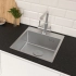 Кухонная мойка Lemark Olanga 440 (9937101) прямоугольная (44x51) из нержавеющей стали, сталь
