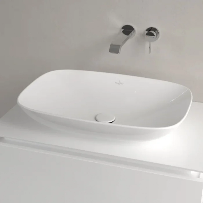 Накладная раковина Villeroy & Boch Loop & Friends 4A500001 (620х420мм), альпийский белый