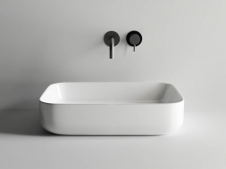 Раковина накладная Ceramicanova Element CN5004 прямоугольная  600*420*140мм (белая)  