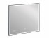 Зеркало Cersanit LED LED 011 design 80x70 с подсветкой часы металл. рамка прямоугольное