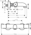 Смеситель для ванны Hansgrohe MyFox 13154000 Thermostatic Bath Mixer Tap 