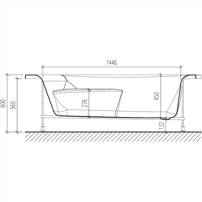 Ванна акриловая Wesnaart Eurolux Como E2170100015L 170х100см (Новинка) New, белый Ванна акриловая Wesnaart Eurolux Como E2170100015L 170х100см (Новинка) New, белый