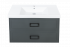 Комплект (тумба+раковина) La Fenice Cubo Twin Blu Grigio 100 см, синяя матовая