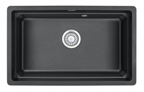 Кухонная мойка Granula KS-7303U, ЧЁРНЫЙ, кварц