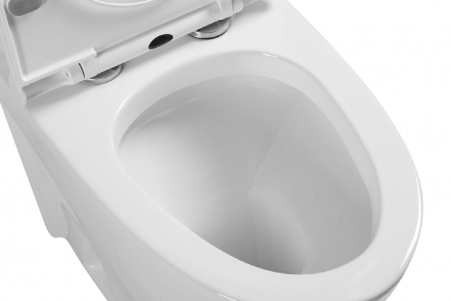 Унитаз SantiLine SL-5012 напольный МОНОБЛОК (сиденье микролифт) Арматура GEBERIT