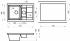 Кухонная мойка Granula 7802, БАЗАЛЬТ,  кварц