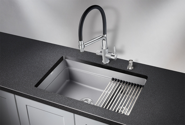 Кухонная мойка Granula KS-7304U, АЛЮМИНИУМ, кварц