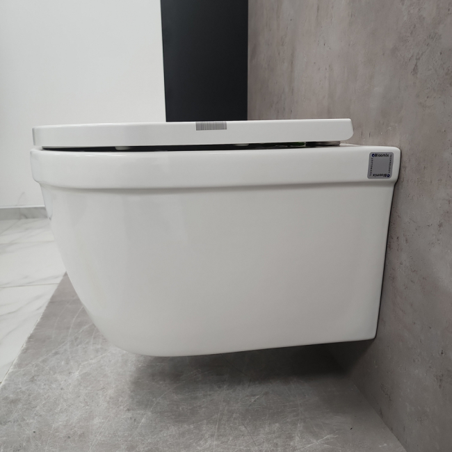 Унитаз подвесной Bloomix Rapid SL1233R/UF02 безободковый, с микролифтом, белый Унитаз подвесной Bloomix Rapid SL1233R/UF02 безободковый, с микролифтом, белый