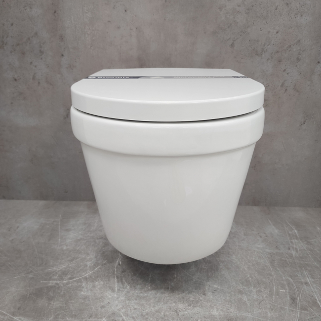 Унитаз подвесной Bloomix Rapid SL1233R/UF02 безободковый, с микролифтом, белый Унитаз подвесной Bloomix Rapid SL1233R/UF02 безободковый, с микролифтом, белый