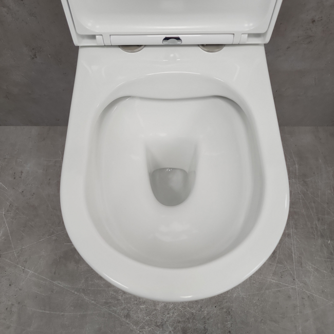 Унитаз подвесной Bloomix Rapid SL1233R/UF02 безободковый, с микролифтом, белый Унитаз подвесной Bloomix Rapid SL1233R/UF02 безободковый, с микролифтом, белый