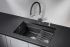 Кухонная мойка Granula KS-7304U, ЧЁРНЫЙ, кварц